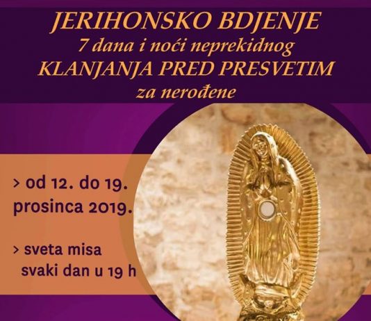 Jerihonsko bdjenje za nerođene u Splitu