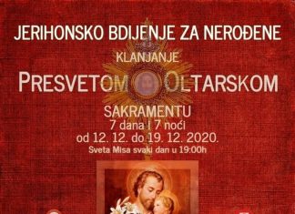 Jerihonsko bdjenje za nerođene u Splitu i Šibeniku